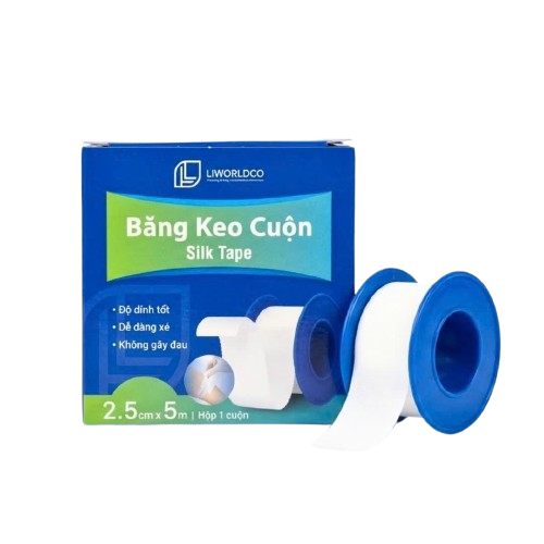 BĂNG KEO CUỘN Silk Tape 2.5cmx5m (Hộp 1 cuộn)